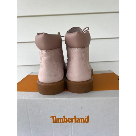 Timberland Womens 6-Inch Premium Waterproof Boots Pink Nubuck Size 7 - Picture 5 of 6